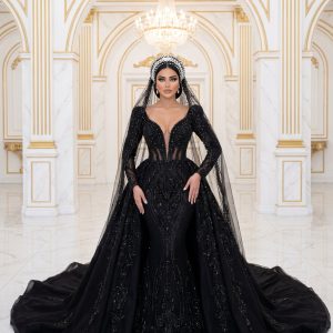 Ténèbres – schwarzes Hochzeitskleid von frecH