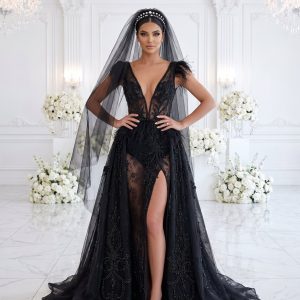 Désir – schwarzes Hochzeitskleid von frecH