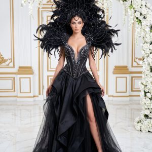 Fantôme – schwarzes Hochzeitskleid von frecH